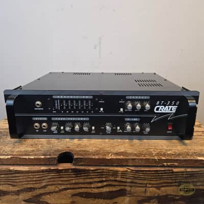 Crate BT-350 "ThunderBass" 350-Watt Rackmount Bass Amp Head 1990s - Black image 2