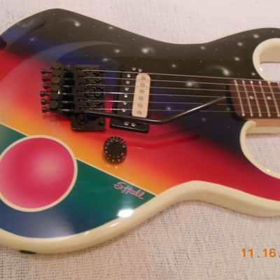 Kramer VERY RARE! BARETTA *GRAIL* GUITAR ART 1985 Custom Graphic image 2