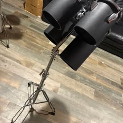 Vintage 1980's Octobans Tube Toms-8 Piece High & Low Pitch Set with Stand-Unknown Brand image 11