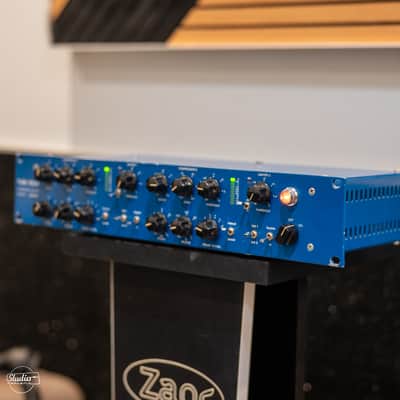Tube-Tech LCA 2B Dual Channel Tube VCA Compressor / Limiter 2010s - Blue image 4