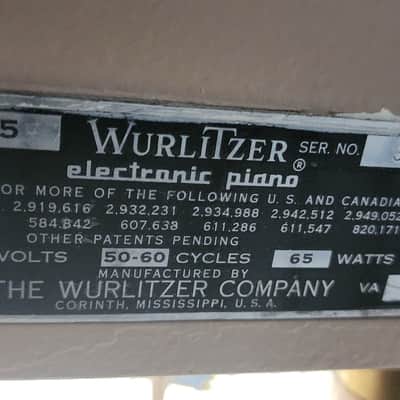 Wurlitzer 145 64-Key Electric Piano 1962 - 1963 image 3