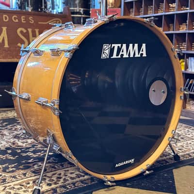 VINTAGE 1980's Tama Superstar Double Bass Drum Set in Natural Gloss - 14x24, 14x24, 8x12, 9x13, 10x14, 12x15, 16x16, 16x18 image 15