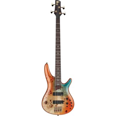 Ibanez 2021 SR1600D Premium 4-String Bass Guitar - Autumn Sunset Sky image 1