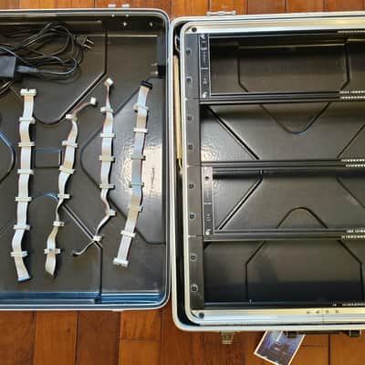 free shipping modular eurorack case 12u 84hp, abs-12uk flight case, 4 behringer eurorack 84hp rack, 2 Behringer CP1A Eurorack Power Supply Module image 1