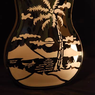 National Reso-Phonic Style O GERMAN SILVER 12 Fret 2023 Mirror Nickel w/ Deco Palms image 5