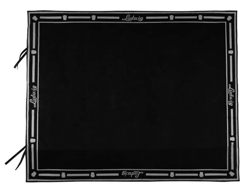 Ludwig 5 1/4 X 6 1/2 Drum Rug Non Slip Black image 1