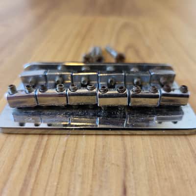 Vintage 1970's Fender Hardtail Stratocaster Guitar Bridge w/ Mounting Screws! image 3