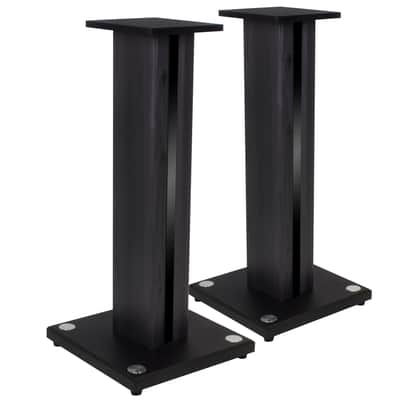 Pair 26" Bookshelf Speaker Stands For Yamaha NS-B310BL Bookshelf Speakers image 2