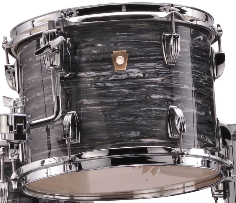 Ludwig *Pre-Order* Classic Maple 8x10" Vintage Black Oyster Rack Tom Drum Atlas Mount | Special Order | Authorized Dealer image 1