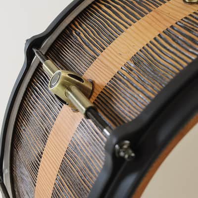 HHG drums 14x9 Reclaimed Douglas Fir Stave Snare Drum image 4