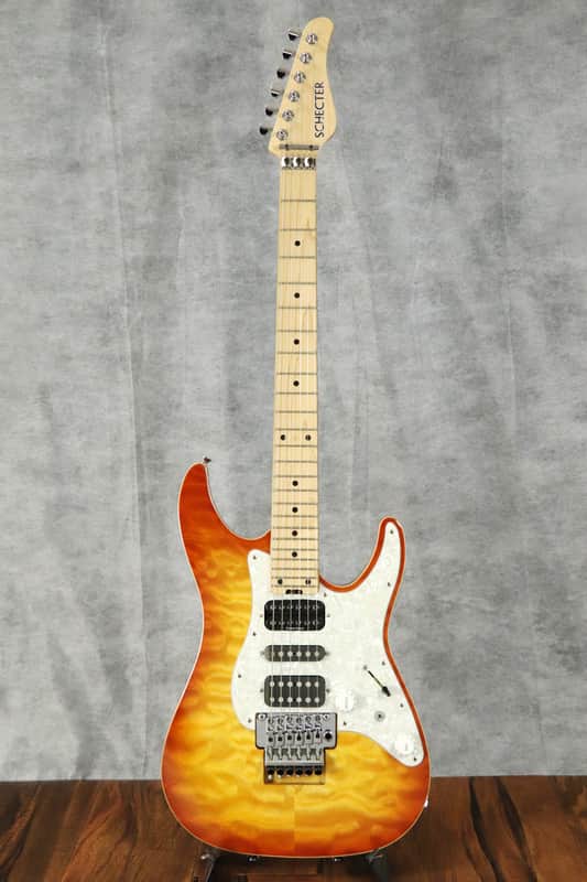 Schecter SD-DX-24-AS Lemon Drop Sunburst [04/13] | Reverb