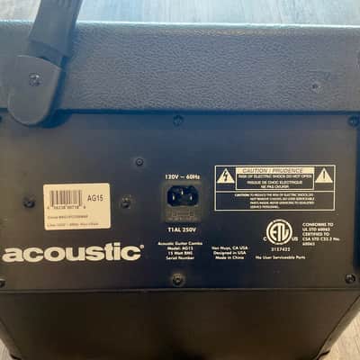 Acoustic AG15 15W 1x8 Guitar Combo image 2