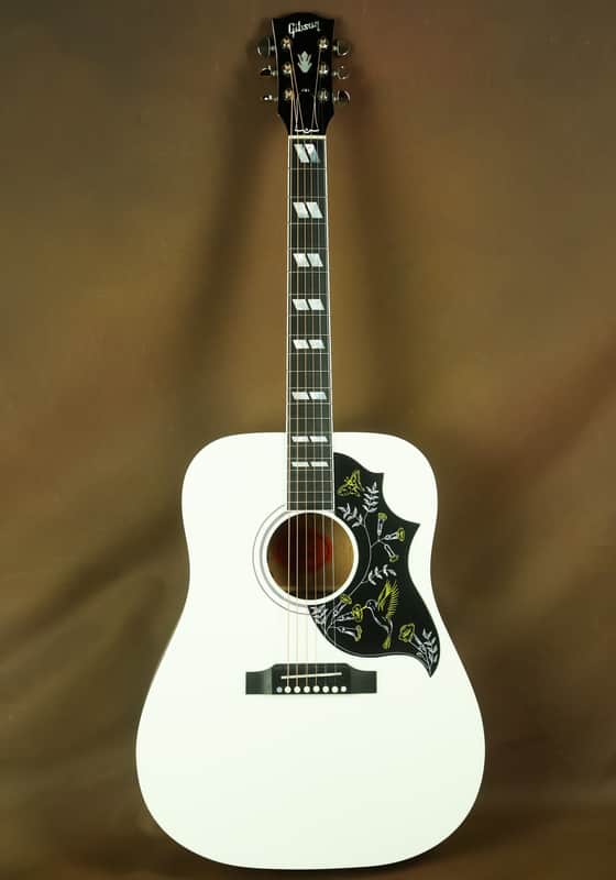 Gibson Hummingbird Alpine White Acoustic Guitar Rare! image 1