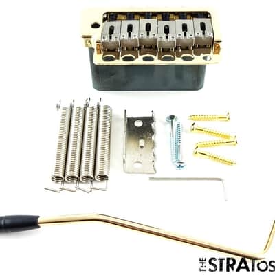 *NEW Wilkinson Vintage TREMOLO for Fender Stratocaster Steel Gold WVP6-SB-GD image 1