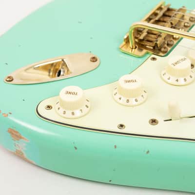 2021 Fender Custom Shop Ltd Ed 62 Stratocaster, Faded/Aged Sea Foam Green image 17