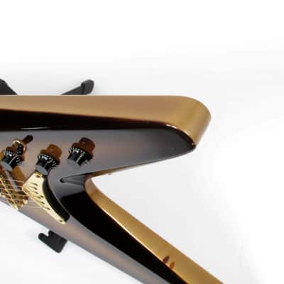 1981 Gibson V2 Flying V - Super Rare Goldburst Metallic Finish! Boomerang V Pickups!  Original Case image 16