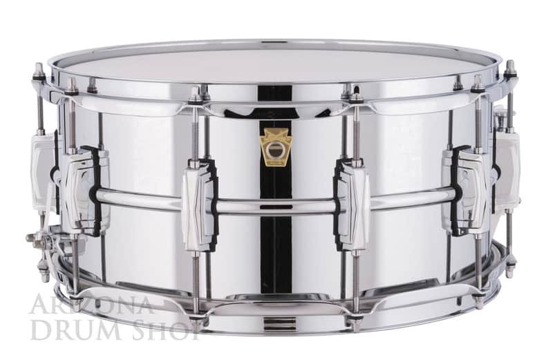 Ludwig LM402 Supraphonic 6.5 x 14 inch Aluminum Snare Drum Chrome image 1