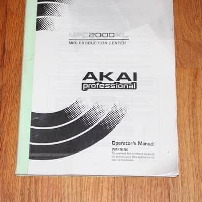 AKAI MPC2000XL User Owner's Instruction Manual