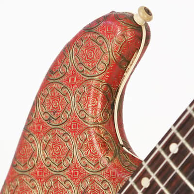 1962 Gagliano by Hofner Model 172 - Rare Diamond Pickup with Red & Gold Vinyl Covering! image 8
