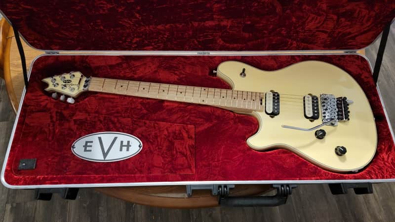 EVH Wolfgang USA Left-Handed with Maple Fretboard, Floyd Rose, Chrome Hardware 2010s - Vintage White image 1