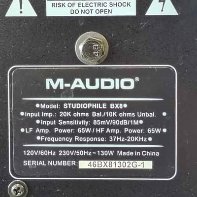 Pre-Owned M-Audio Studiophile B8X 8” Powered Studio Monitors - Sold As Pair image 11