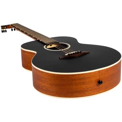 Flight PIXI BK Solid Spruce Top Mahogany Neck 6-String Acoustic Travel Guitar w/Gig Bag image 8