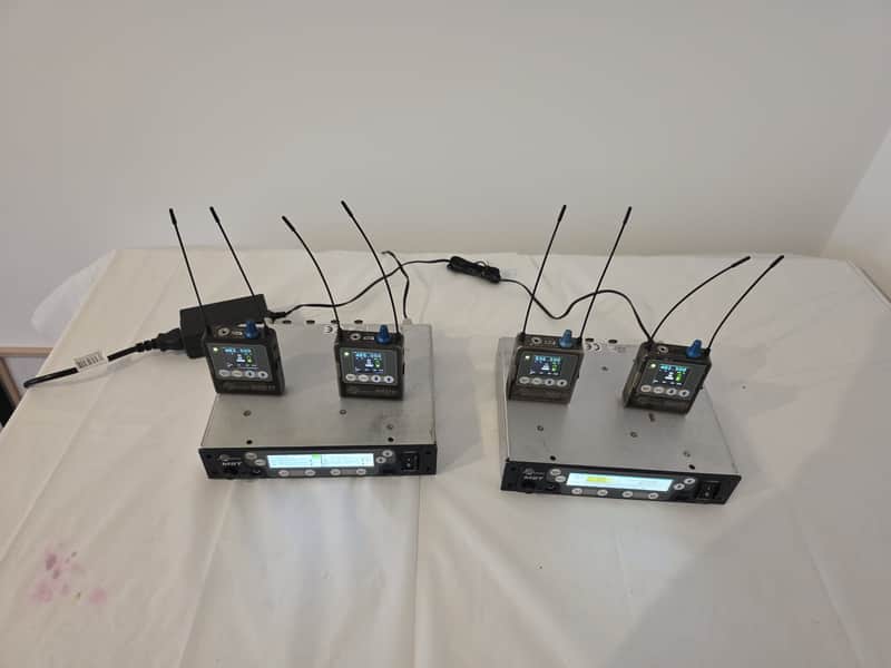2x Lectrosonics M2T IEM Digital Half-Rack Transmitter with Dante & Duet IEM Kit with 4x M2R Receivers image 1