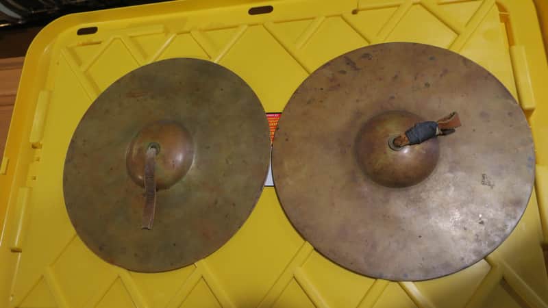 J.W. Pepper 12" hand cymbals 1920s image 1