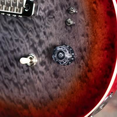 PRS SE Custom 24-08 Electric Guitar - Charcoal Cherry Burst with Gig Bag image 10