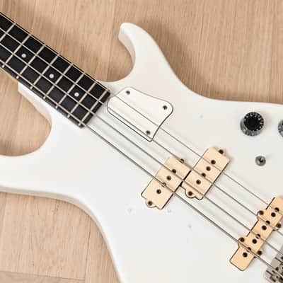 1981 Kramer DMZ 5000 Vintage Aluminum Neck PJ Bass, White image 7