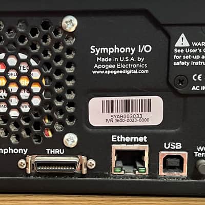 Apogee Symphony I/O 8x8x8 Analog and AES - AVID Digilink /USB /Ethernet - Audio interface image 3