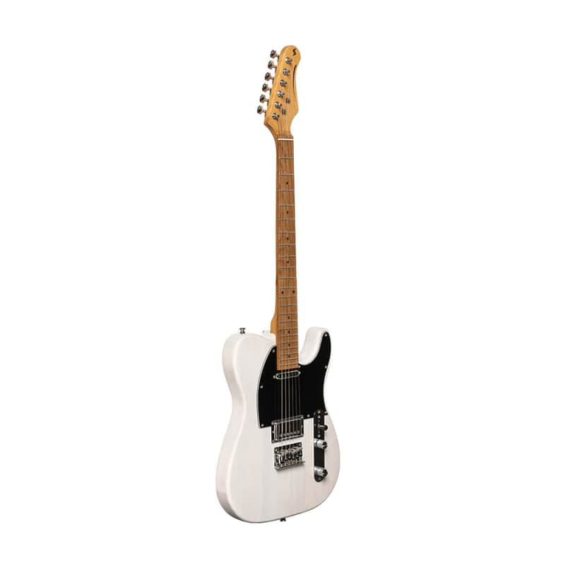Stagg Vintage "T" Series Solid Body Electric Guitar - White - SET-PLUS WHB image 1