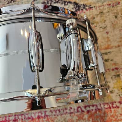 Gretsch Brooklyn 14x6.5" Chrome Over Brass Snare - 1.2 MM Brass Shell image 7