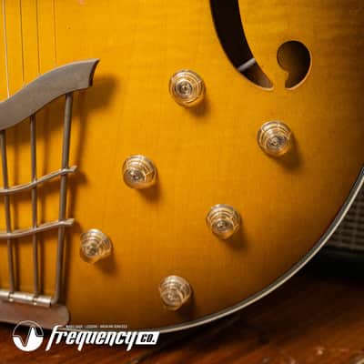 Harmony H-75 Hollowbody Electric Guitar in Vintage Burst - 1963 image 14