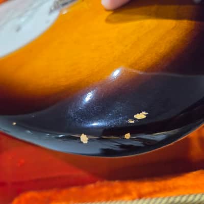 Used Fender 1954 American Vintage Reissue Stratocaster 2015 - Sunburst w/ OHSC image 7