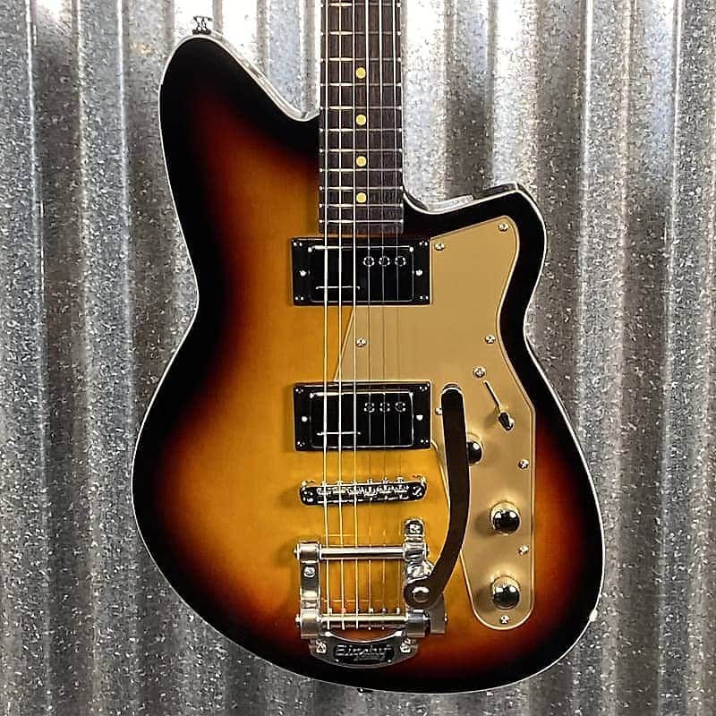 Reverend Jetstream HCB Bigsby 3 Tone Sunburst Railhammer Guitar #67178 image 1