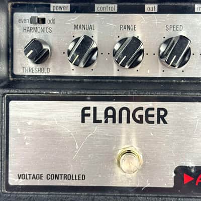 A/DA Flanger 1980s - Silver Original with power cord.With a foot pedal, you can change speeds like a Leslie! image 2