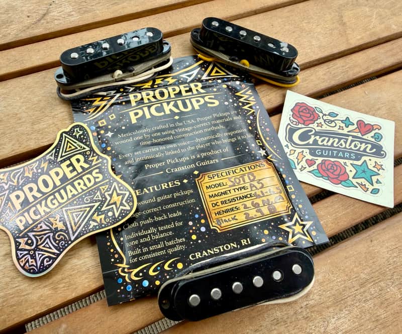 Proper Pickups "South of the Border" Handwound Stratocaster Pickup Set w/ Treble Bleed & PIO Capacitor—Black image 1