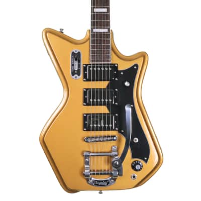 Eastwood Airline 59 3P Ripley Custom Electric Guitar, Venetian Gold image 1