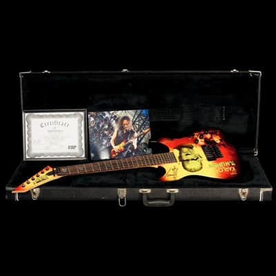 ESP Custom Shop Kirk Hammett Signature KH-2 Karloff Mummy Graphic Rare 1997 image 12