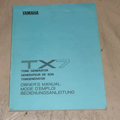 Yamaha TX7 Owner's Manual