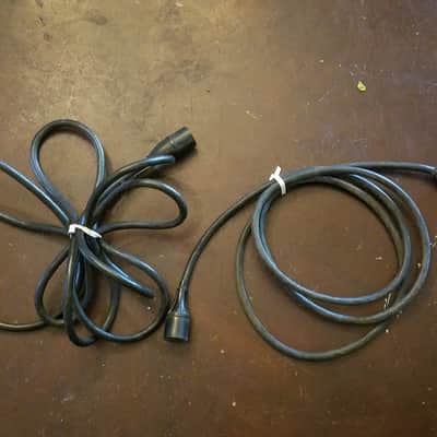 ONE (1) Belden Original Vintage Victor, Bell & Howell Round Rubber Electric Power Cord 1940s - 1950s - Black image 3