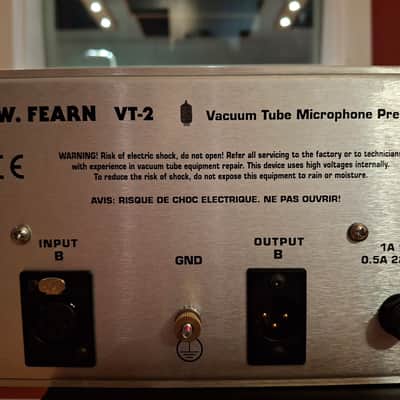 D.W. Fearn VT-2 Dual Channel Tube Mic Preamp 2010s - Red image 7