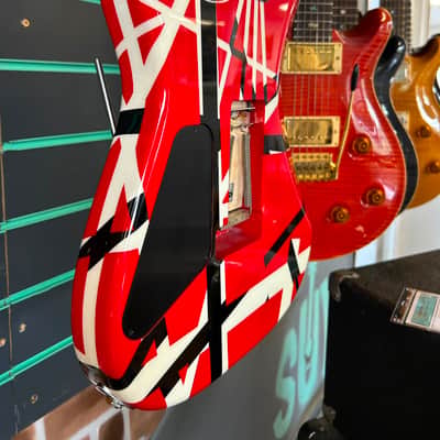 Charvel EVH Art Series Red/White/Black Stripe 2006 Electric Guitar image 11