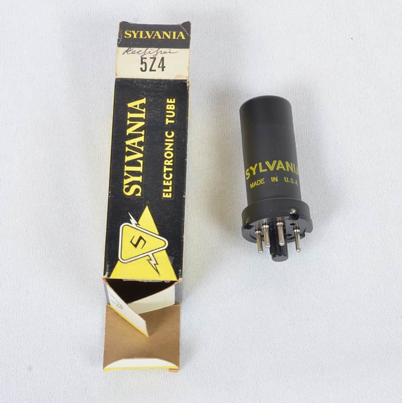 NOS Sylvania 5Z4 Rectifier Tube – USA Made – New Old Stock image 1