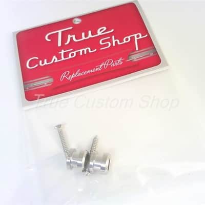 True Custom Shop® Schaller Chrome Strap Lock Buttons for USA Fender Stratocaster and Telecaster image 4