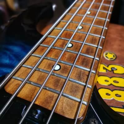 Sterling by Music Man StingRay Ray35 - Flame Maple Teal image 9