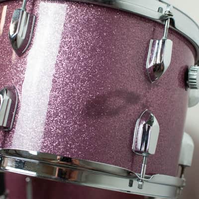 1970s Tempro Pro Lavender Sparkle Drum Kit image 10
