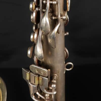 1922 Conn New Wonder Silver Plated Alto Saxophone Sax Gold Wash w/ OHSC image 10