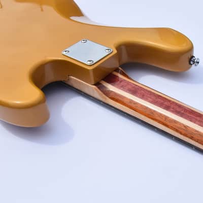 Ankh Instruments 4 string, Jazz Bass, Left Hand, Woodie 2022 Gold Metalic image 13